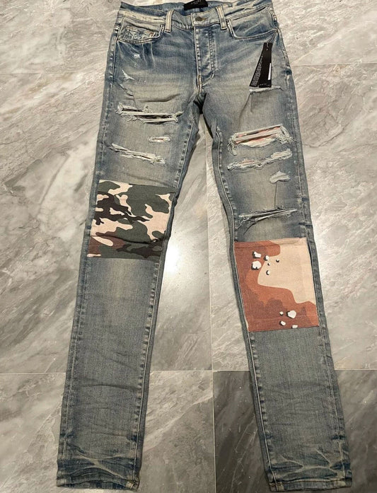 Amiri Classic Multi Element Blue Jeans