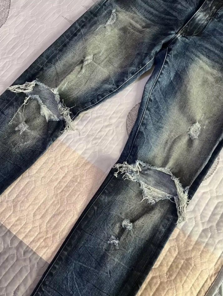 Amiri oil stains make old knees jeans - - DMC