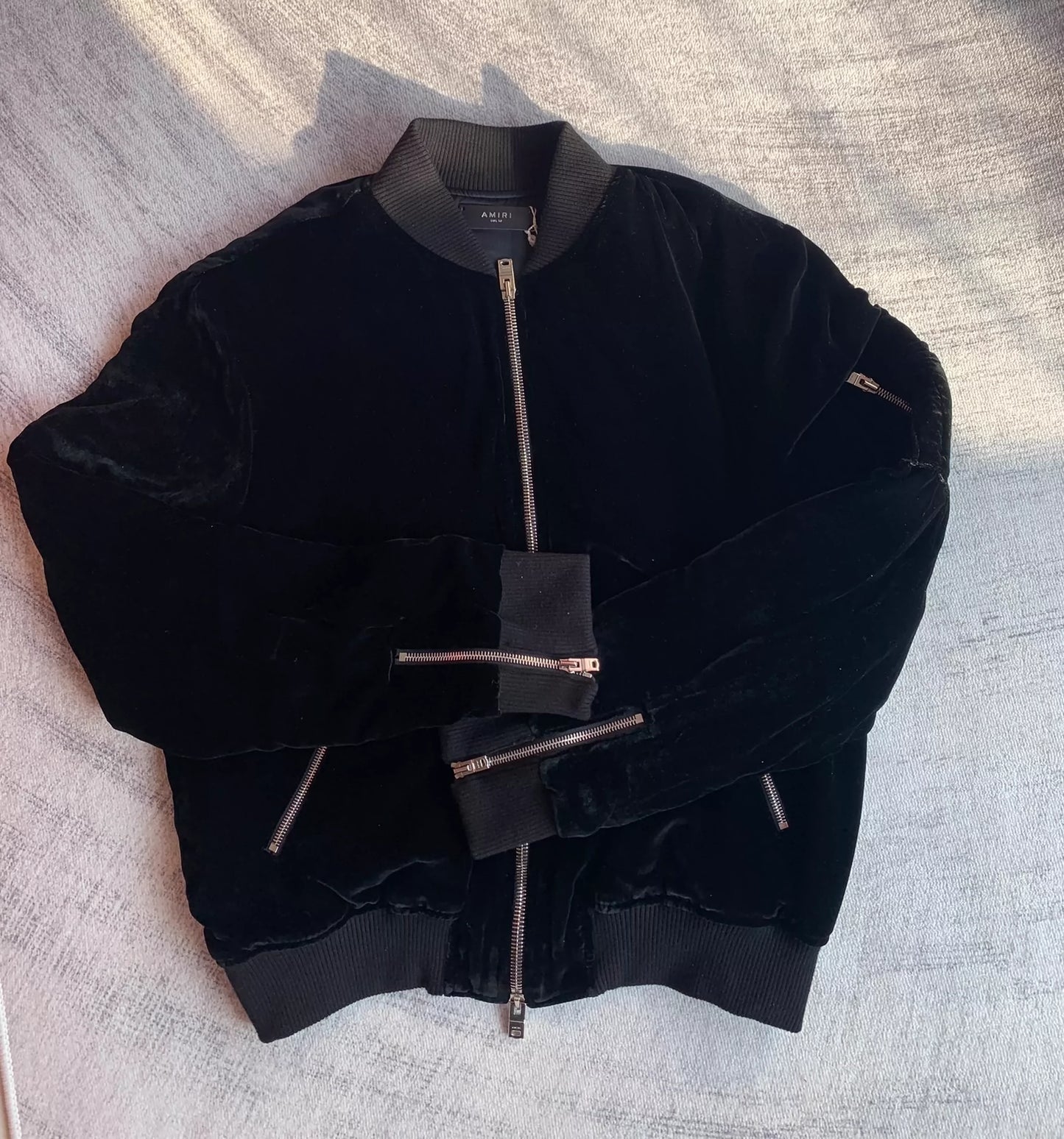 AMIRI Black Velvet Coat