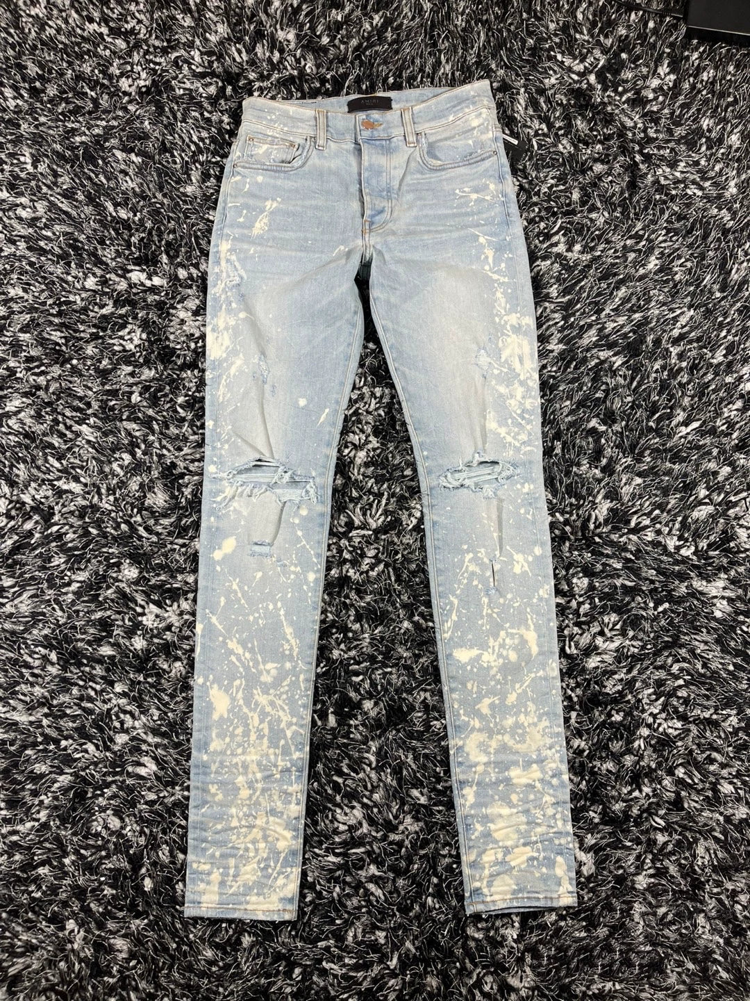 Amiri Bleach Splatter Thrasher Minus jeans