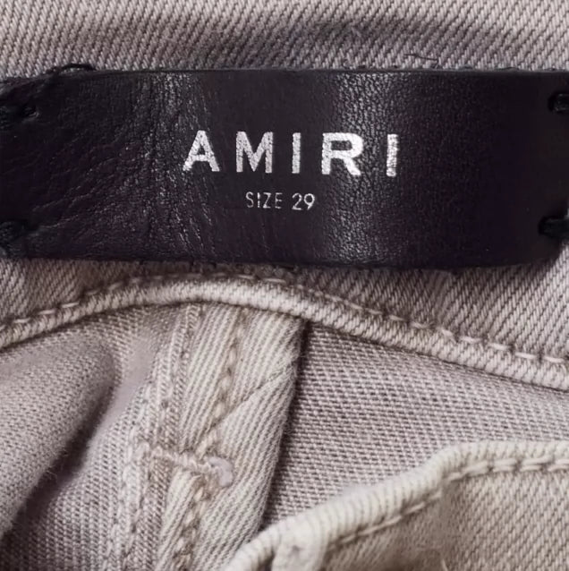 Amiri Grey White MX1 Jeans