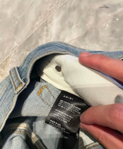 Amiri Classic will render limited edition spliced blue jeans