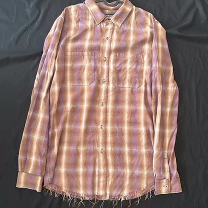 amiri 16SS Shotgun Plaid Shirt