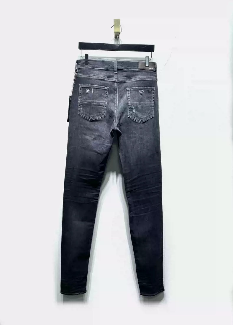 Amiri Dark grey elastic slim fit jeans