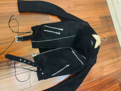 Amiri 16fw Fur Integrated Leather Jacket