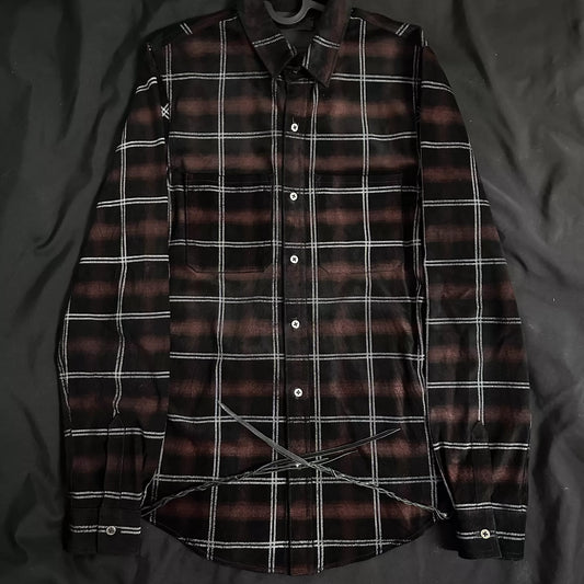 amiri 15AW Suede Plaid Shirt