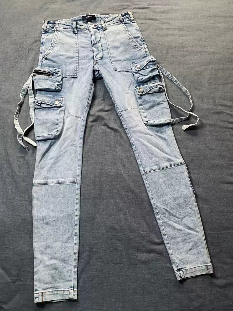 AMIRI Multi Pocket Bullet Washed Jeans