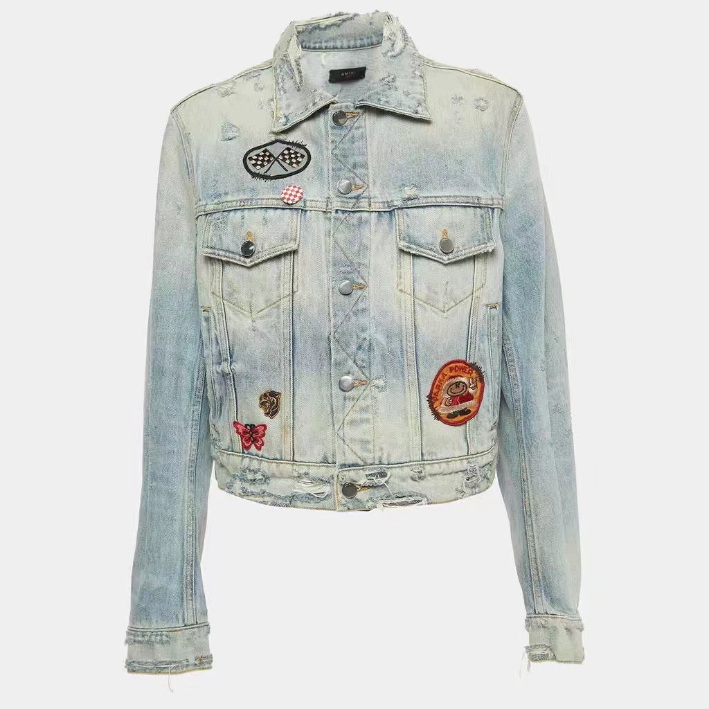 Amiri Jacksons back kill denim jacket