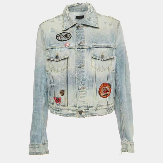 Amiri Jacksons back kill denim jacket