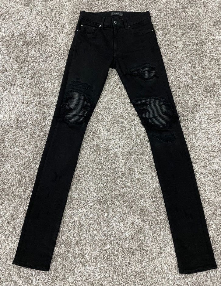 Amiri old first-year leather jeans - - DMC