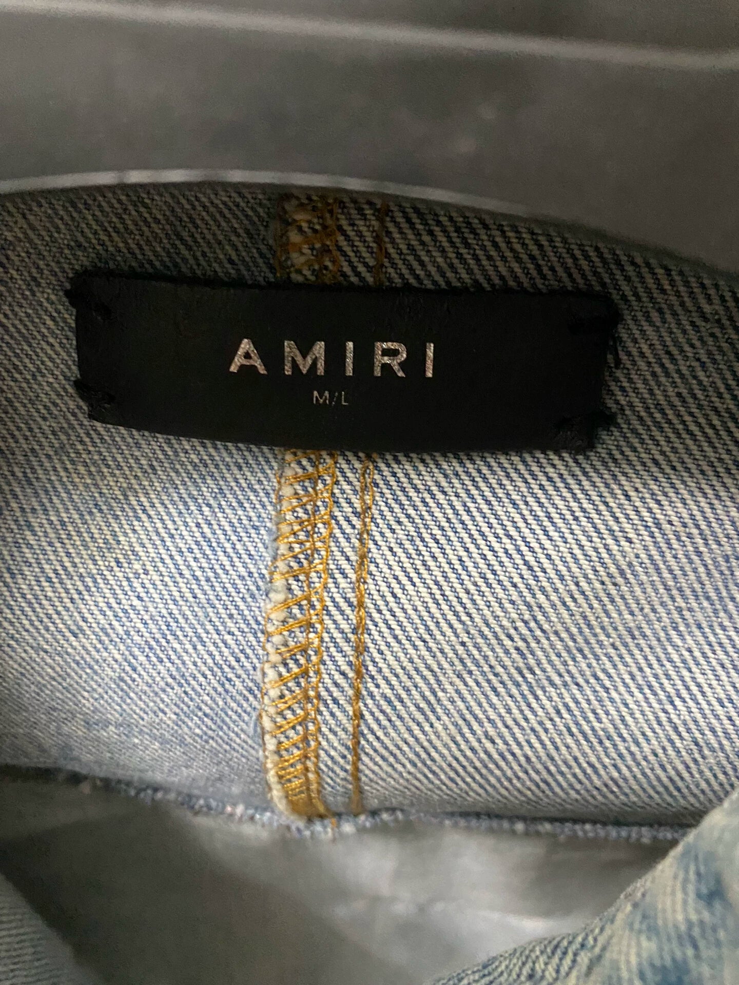 Amiri makes distressed denim jackets