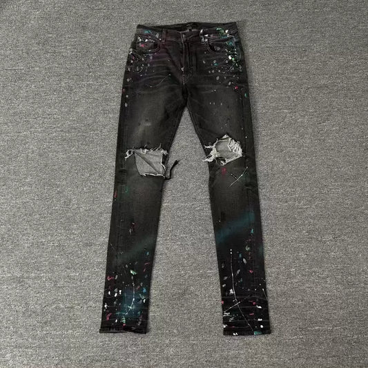 Amiri splashes ink and damages jeans