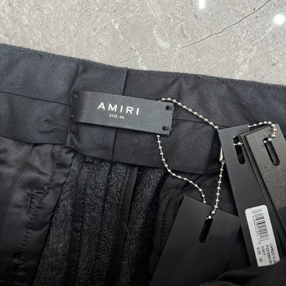 Amiri wool micro flared work pants