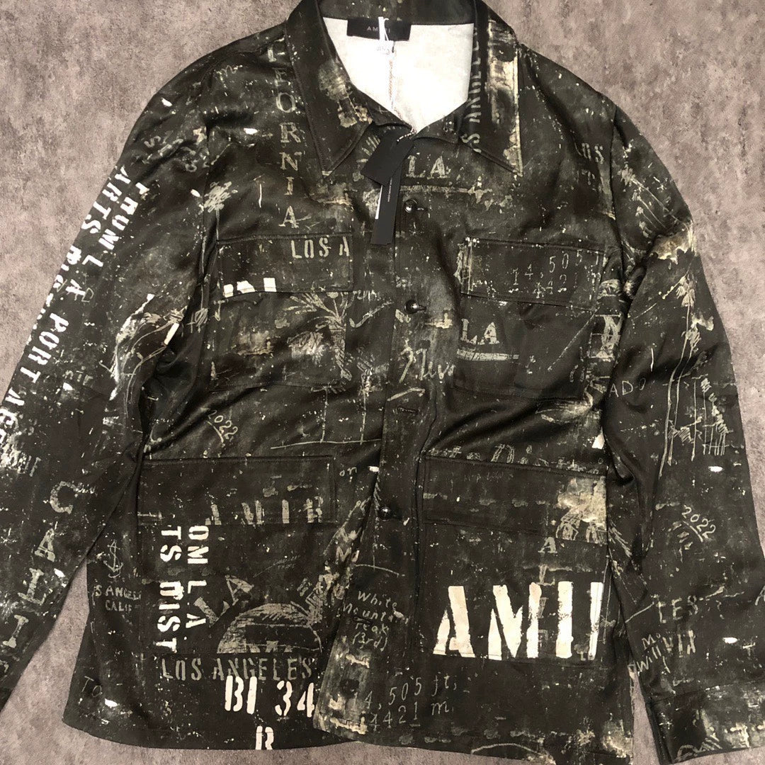 Amiri 22SS new logo printed shirt