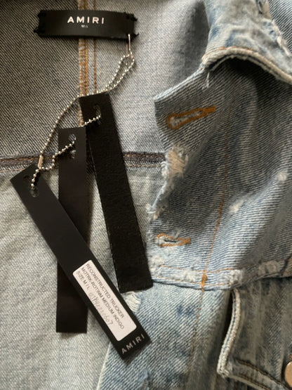 Amiri denim distressed jacket