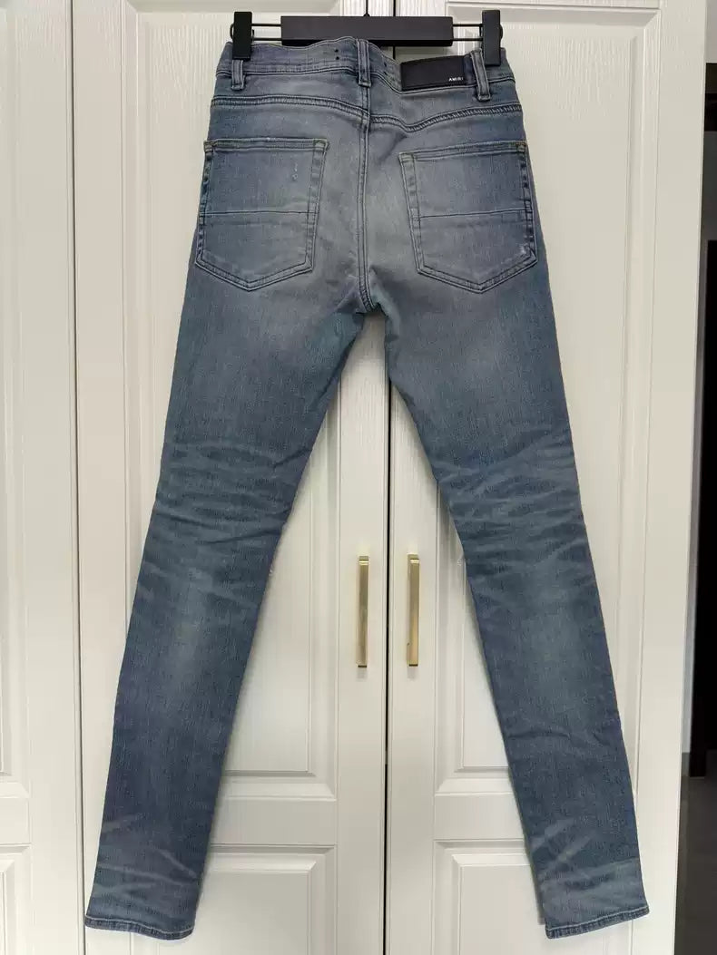 Amiri MX1 split leather jeans