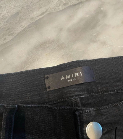 Amiri Classic MX1 Retro Pink Splice Leather Jeans