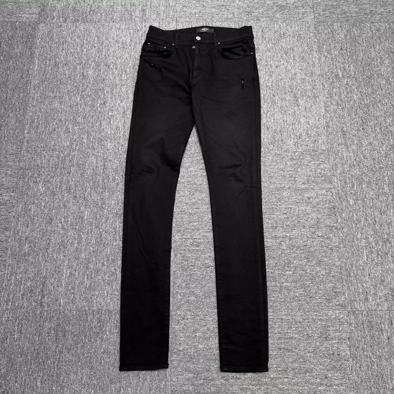 Amiri black distressed jeans