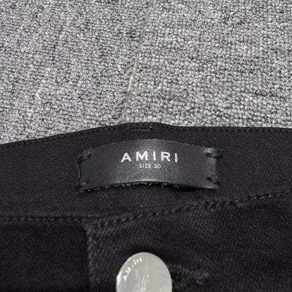 Amiri black distressed jeans