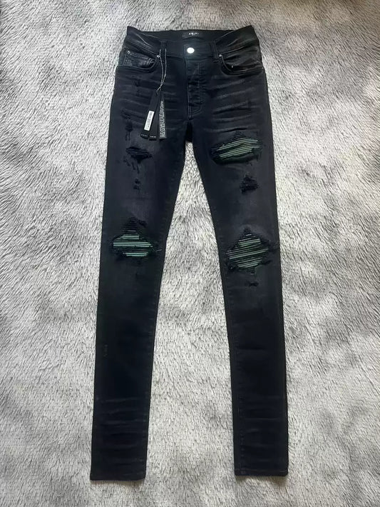 Amiri's new MX1 split leather jeans