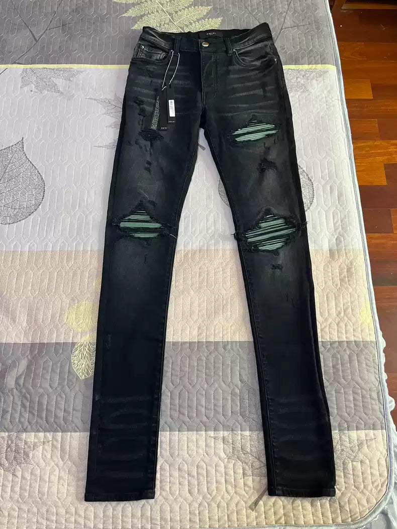 Amiri's new MX1 split leather jeans