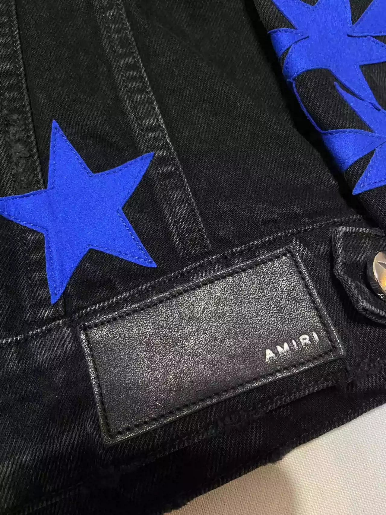 Amiri Blue Star Denim Jacket