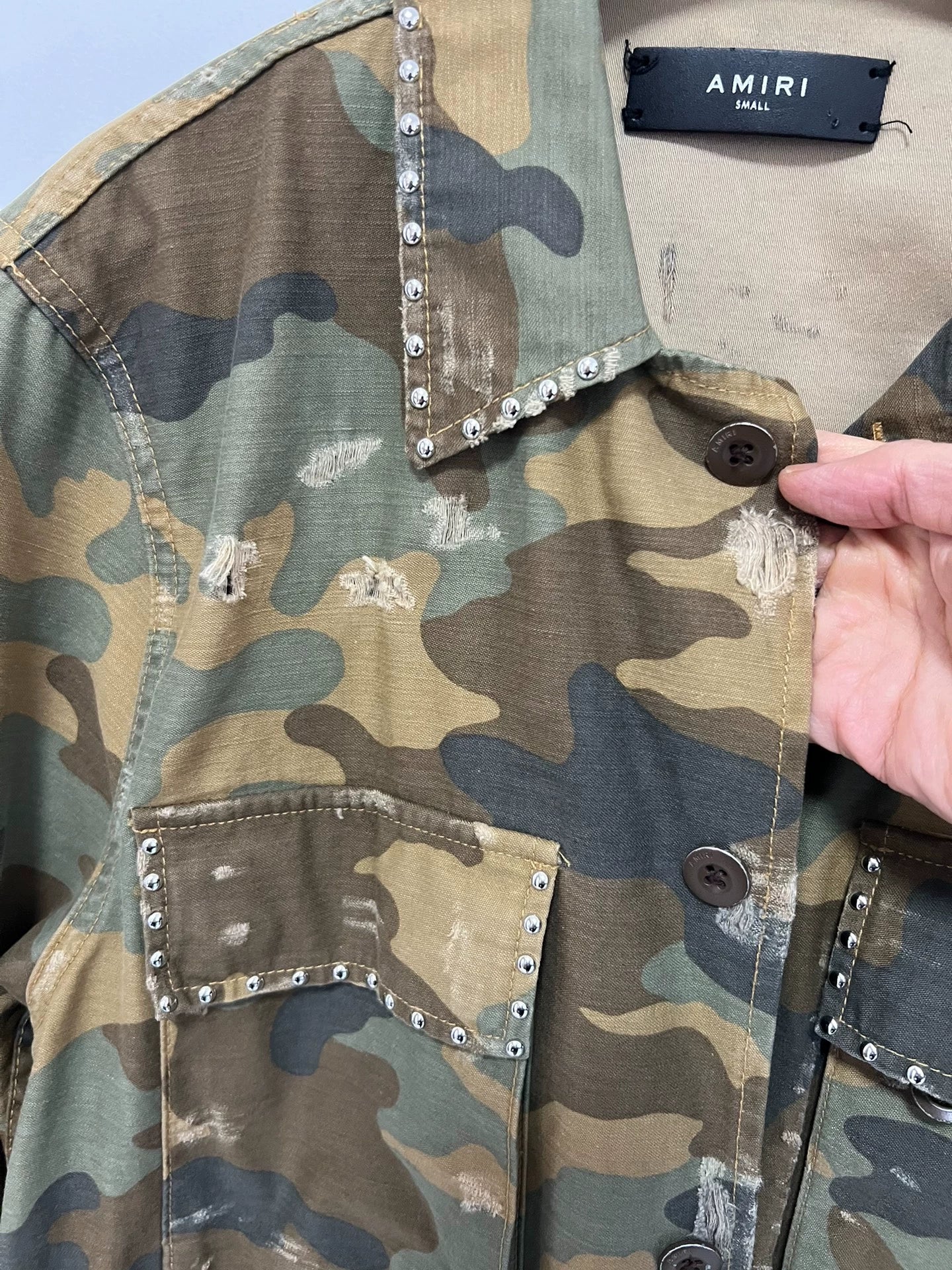 Amiri 17 Spring/Summer Military Camouflage Jacket