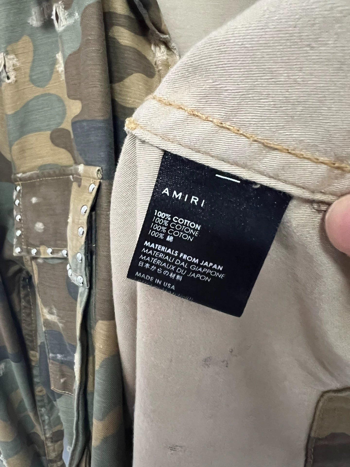 Amiri 17 Spring/Summer Military Camouflage Jacket