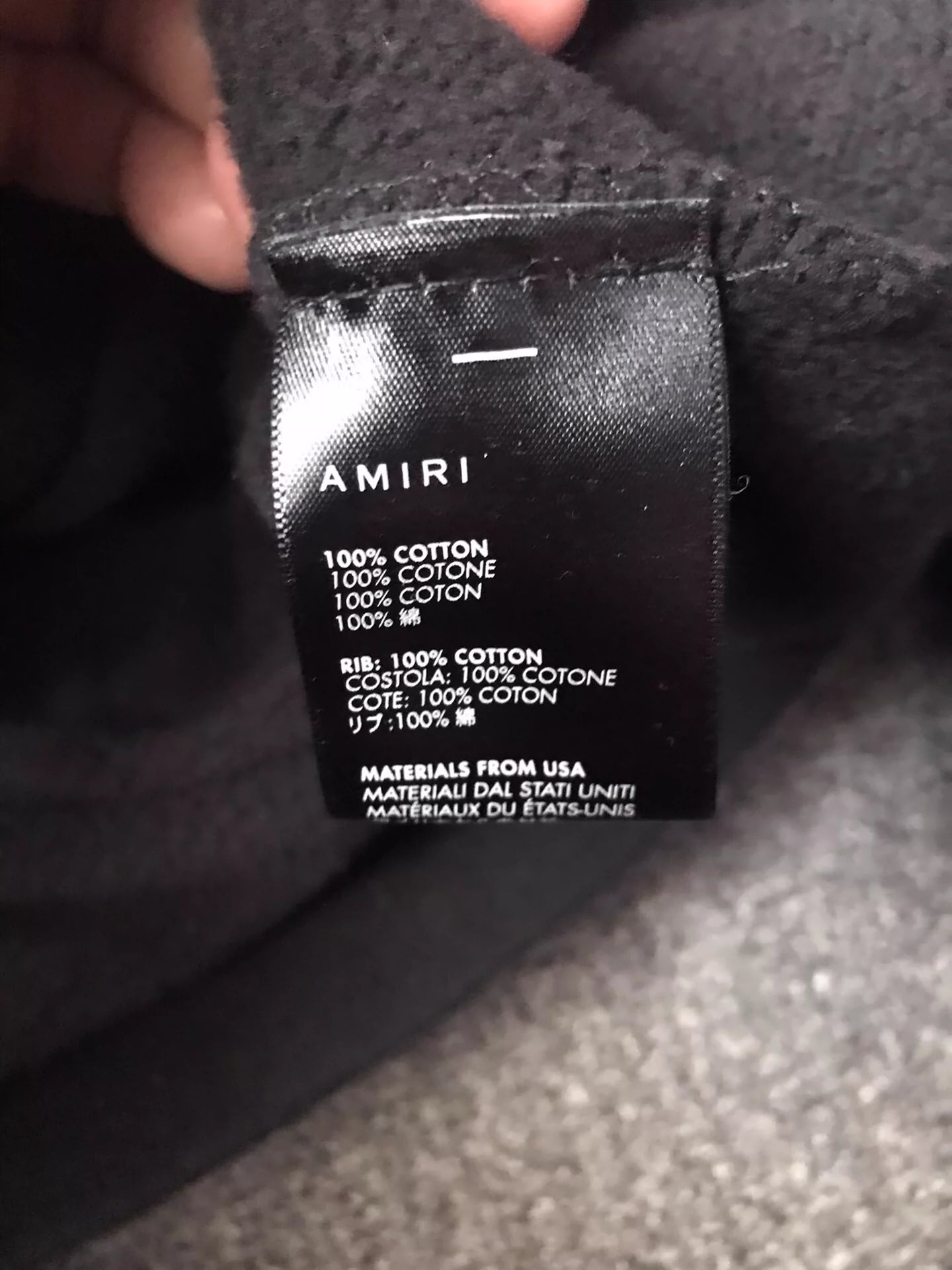 Amiri hooded sweatshirt