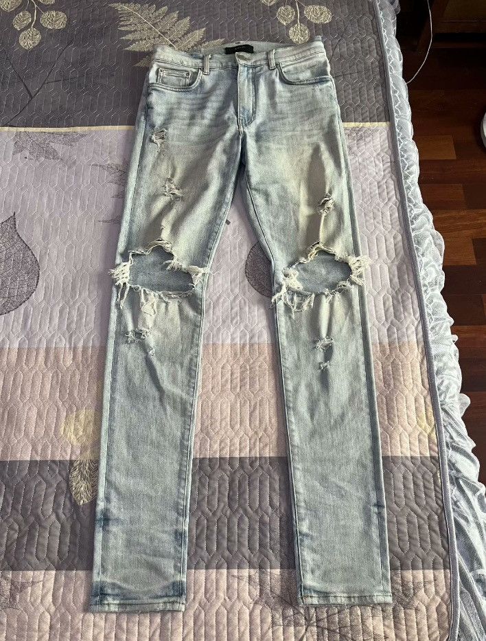 Amiri old jeans with big knees - - DMC