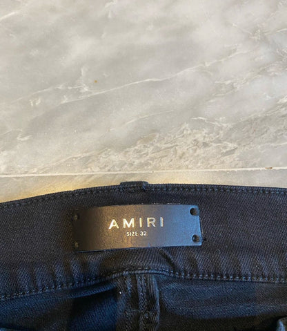 Amiri classic retro mx2 black and white patchwork jeans