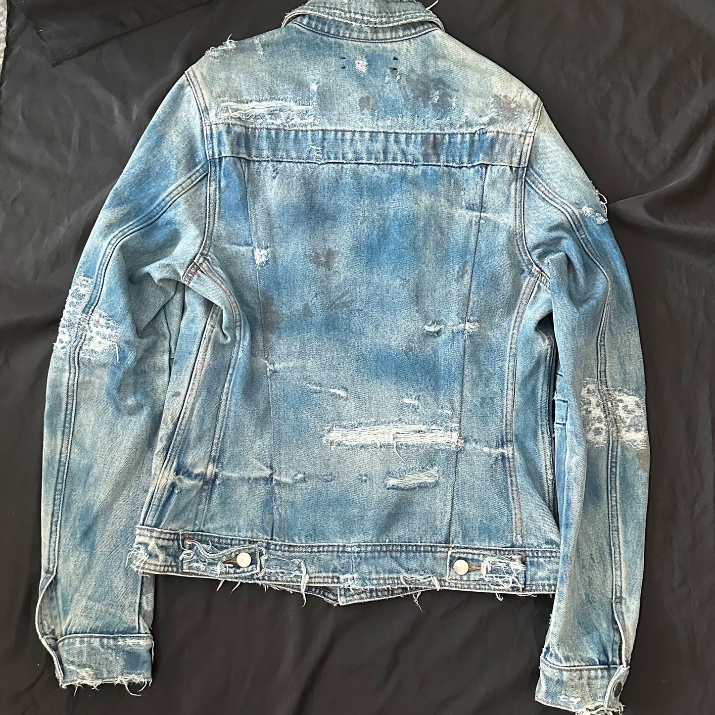 amiri 15AW Destroyed Denim Trucker Jacket