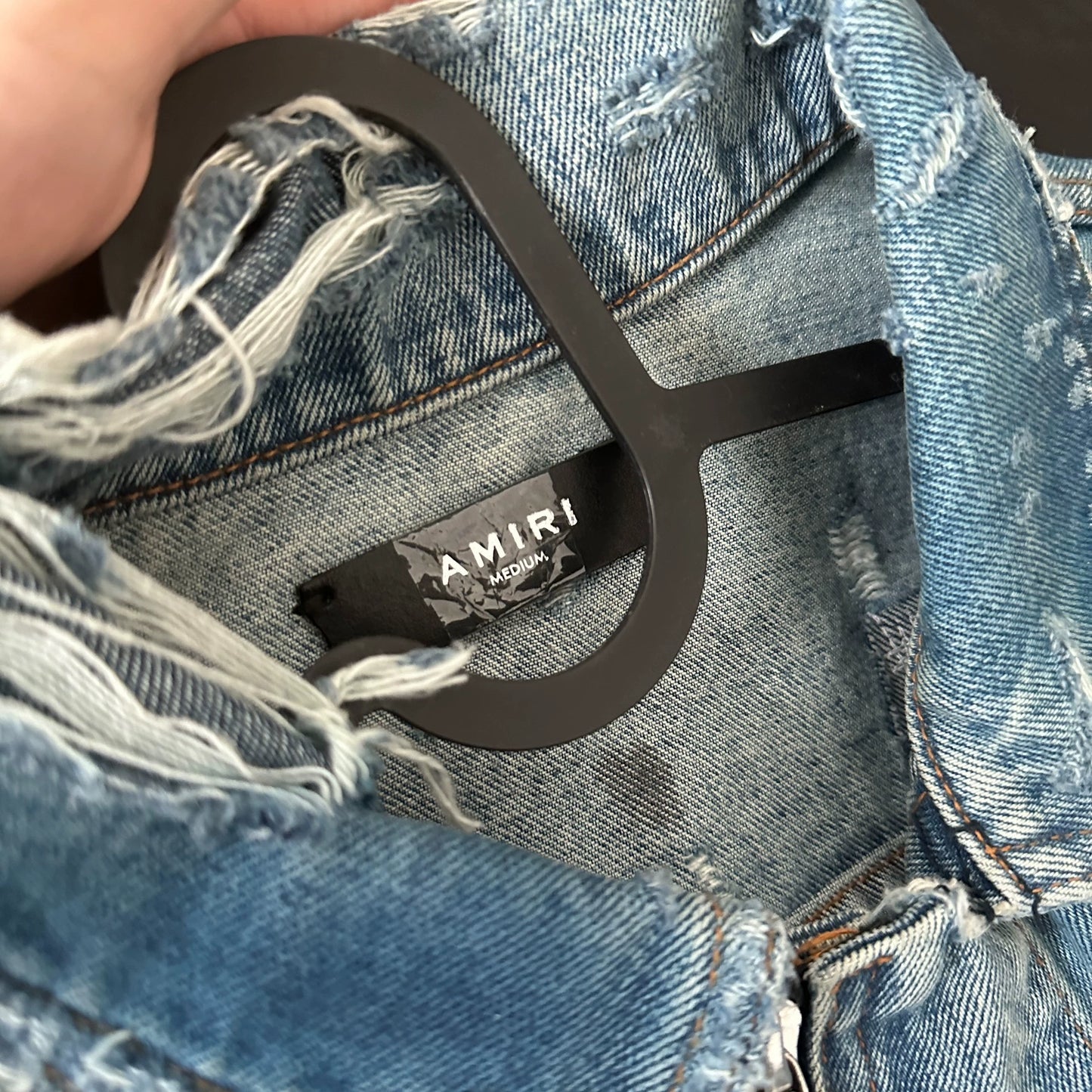 amiri 15AW Destroyed Denim Trucker Jacket