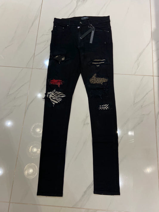 Amiri 17 Multi Element Splicing Jeans