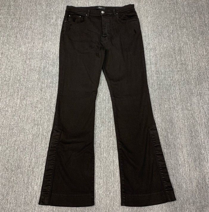 Amiri black micro-lapped breasted jeans - - DMC