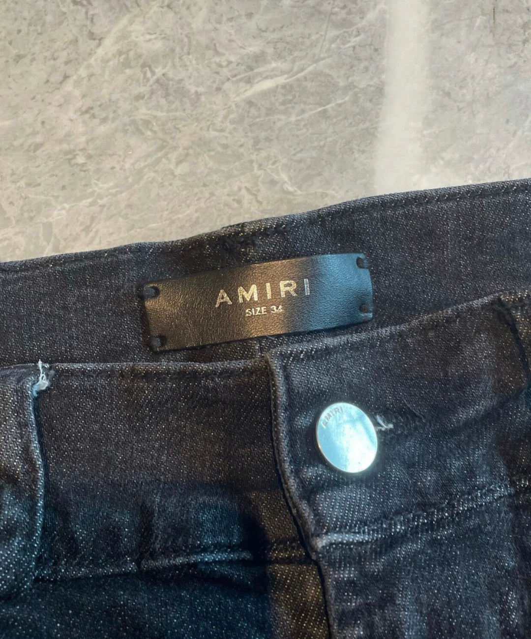 Amiri Classic 15th Quarter OGmx1 Splice Leather Jeans