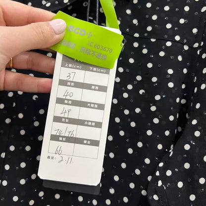 Saint Laurent Polka Dot Embroidery Shirt