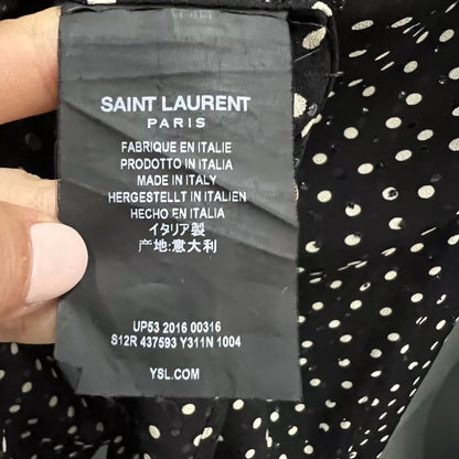 Saint Laurent Polka Dot Embroidery Shirt