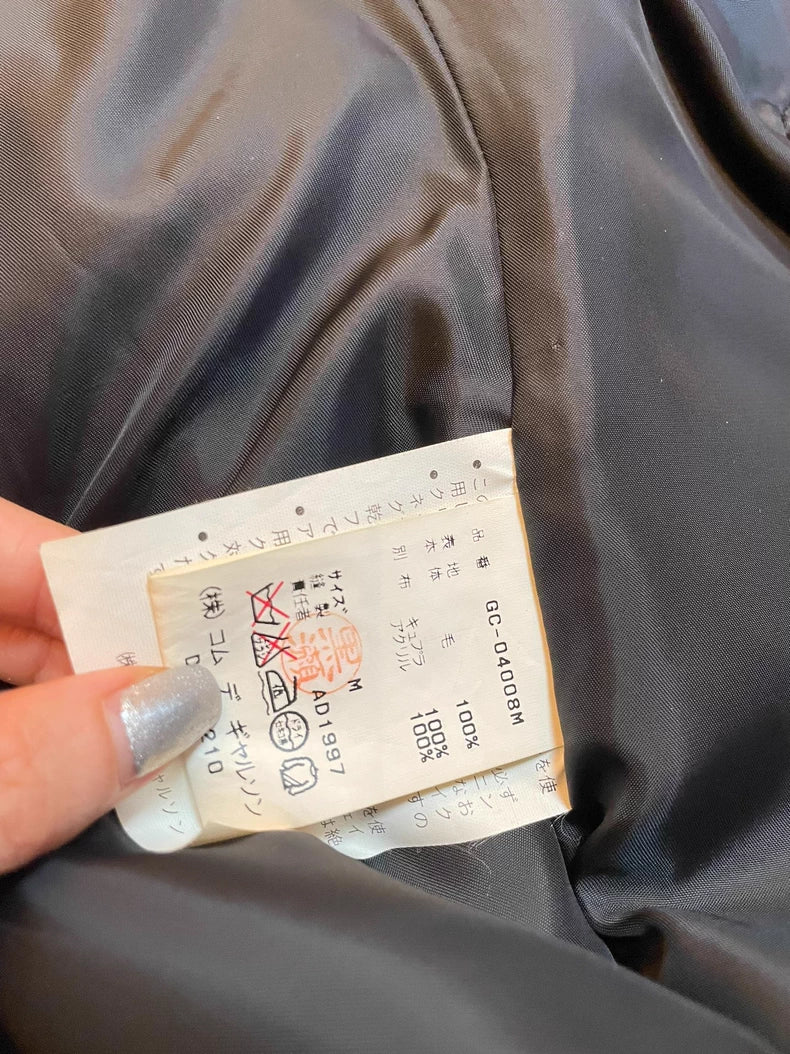 CDG Runway Wool Blend Paneled Coat