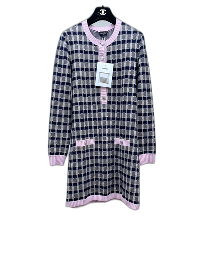 Chanel CoCo Color Block Knit Dress