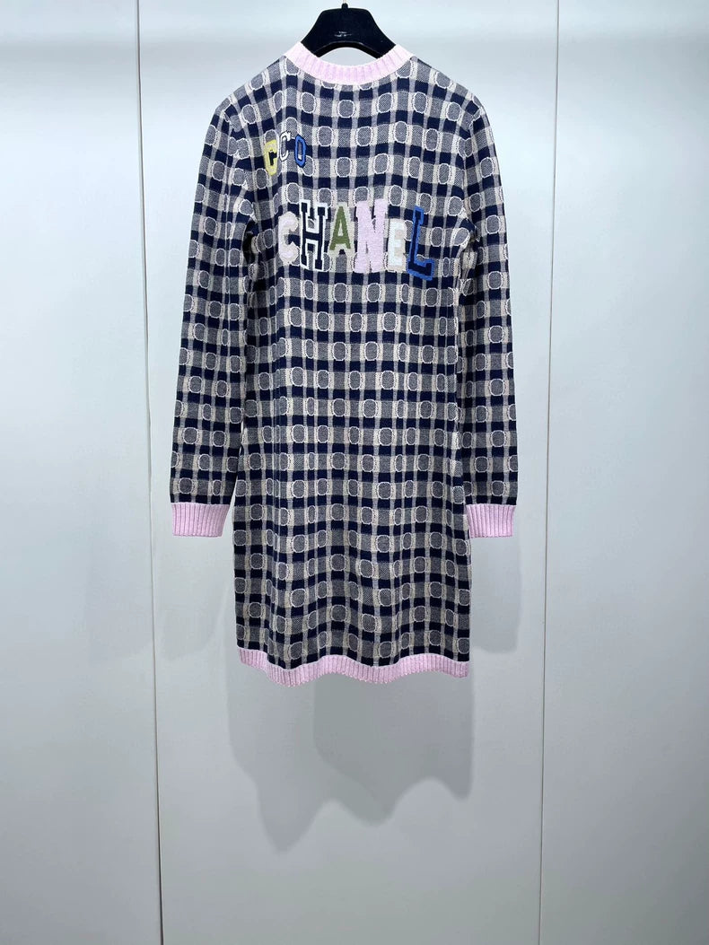 Chanel CoCo Color Block Knit Dress
