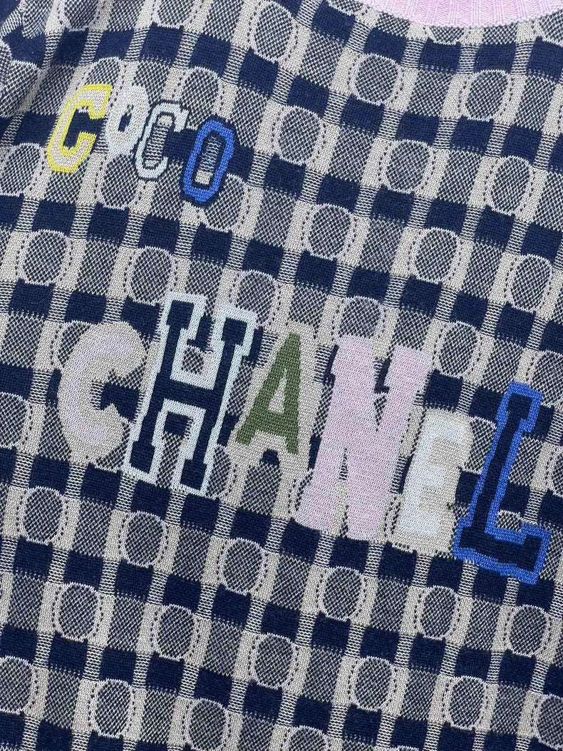 Chanel CoCo Color Block Knit Dress