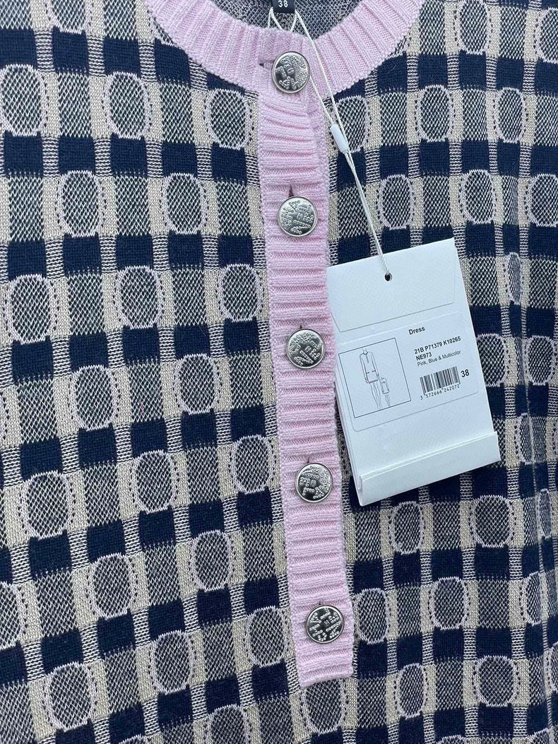 Chanel CoCo Color Block Knit Dress