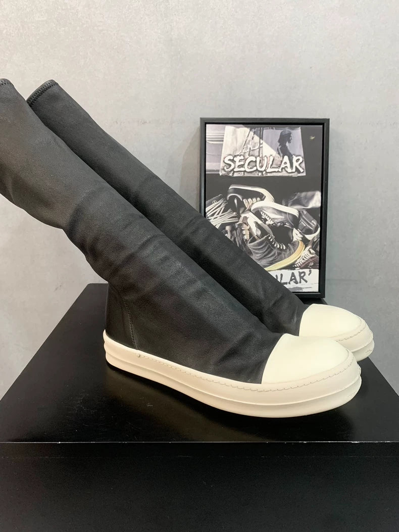 Rick Owens Black Long Boots Size 42-43-yf