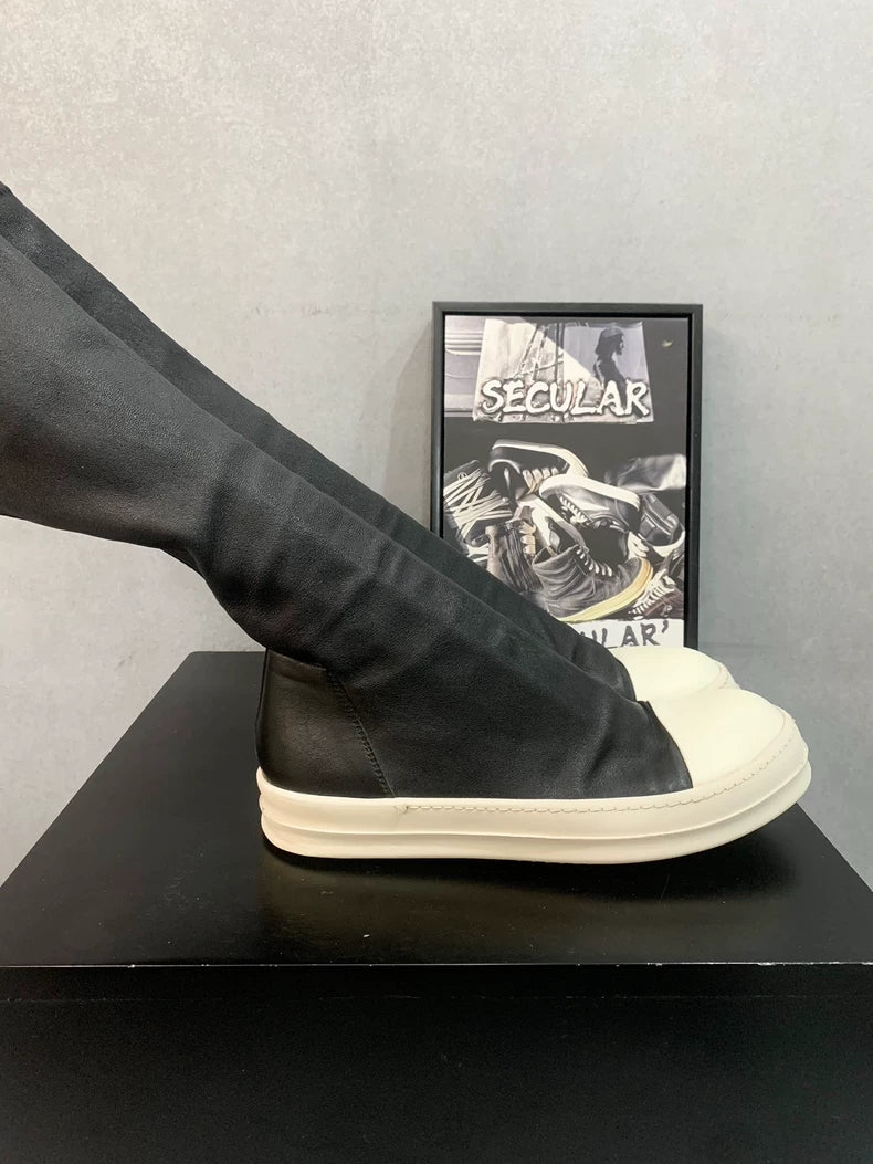 Rick Owens Black Long Boots Size 42-43-yf