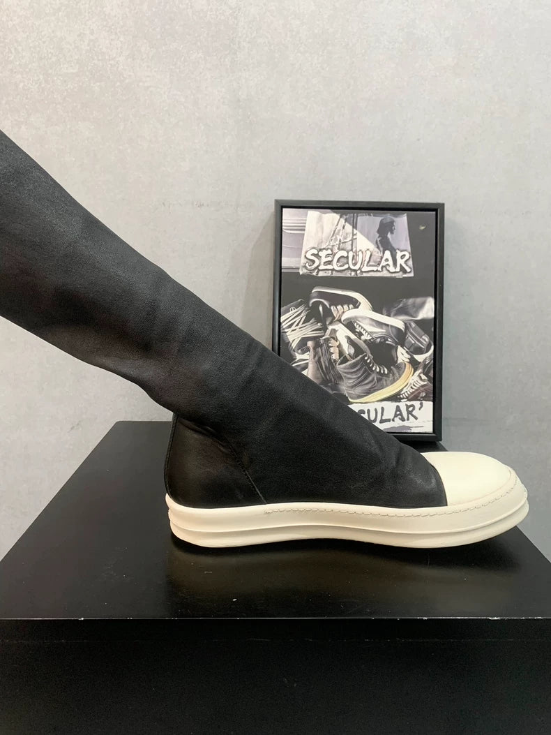 Rick Owens Black Long Boots Size 42-43-yf