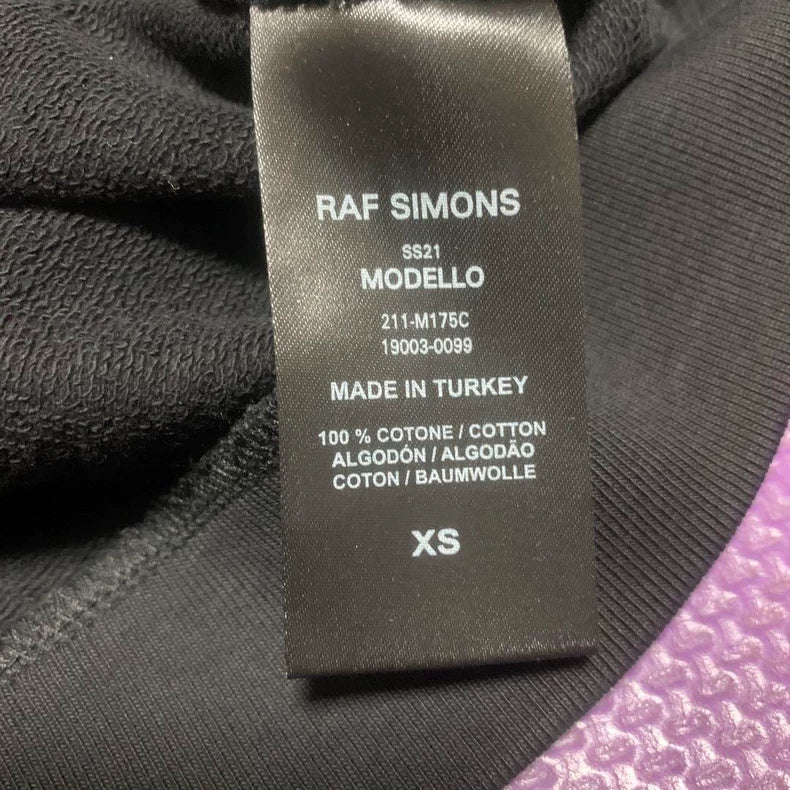 Punk Style Raf Simons Portrait Print Hoodie