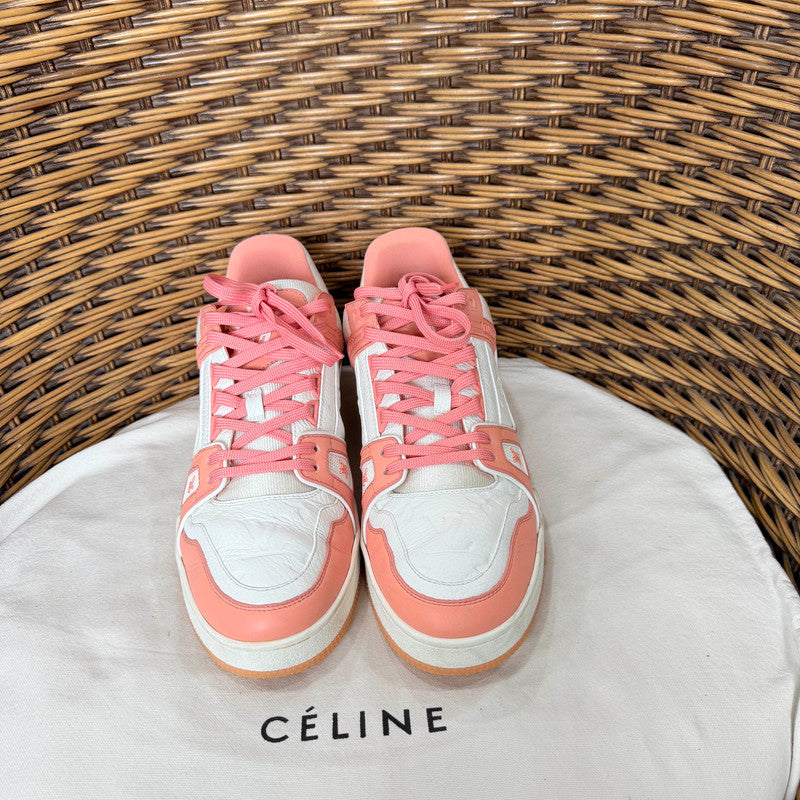 Louis Vuitton Pink Leather Low-Top Sneakers for Men 0079