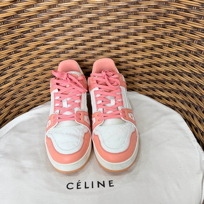 Louis Vuitton Pink Leather Low-Top Sneakers for Men 0079