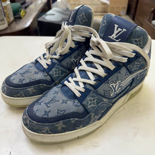 Louis Vuitton Blue Trainer Sneakers for Men 0079